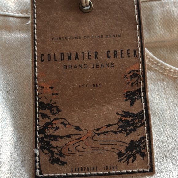 SUBTLE SPARKLE DENIM! COLDWATER CREEK ROSE GOLD METALLIC ANKLE JEANS - Picture 7 of 15